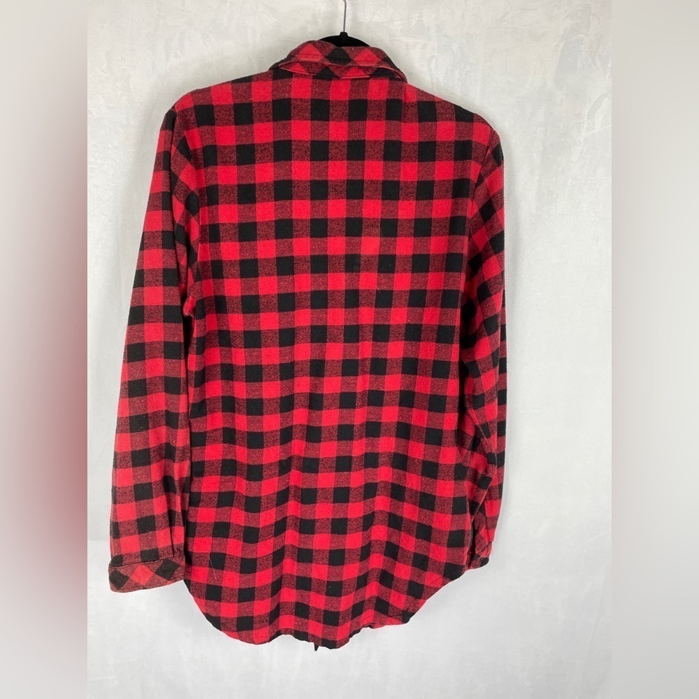 American Stitch Red and Black Flannel Shirt size M - Picture 2 of 13